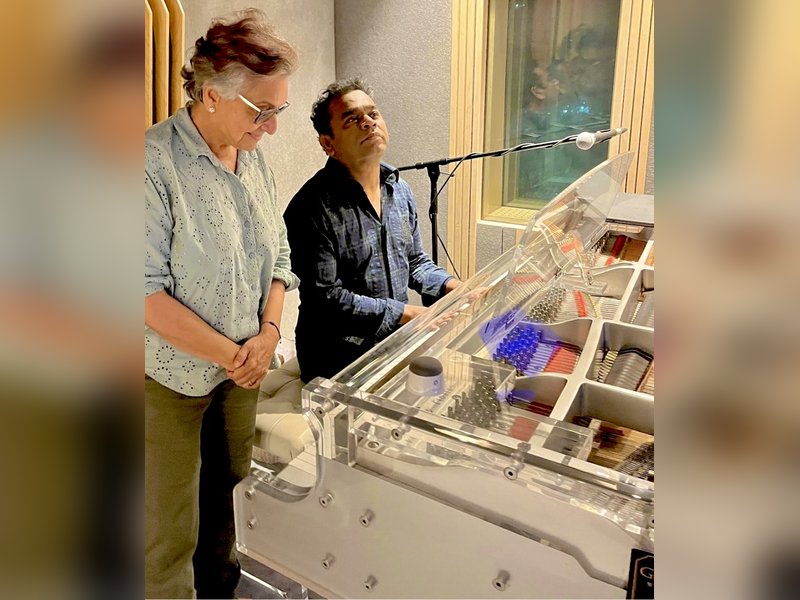 Shekhar Kapur expresses excitement as A R Rahman records a track for 'Masoom The Next Generation'
