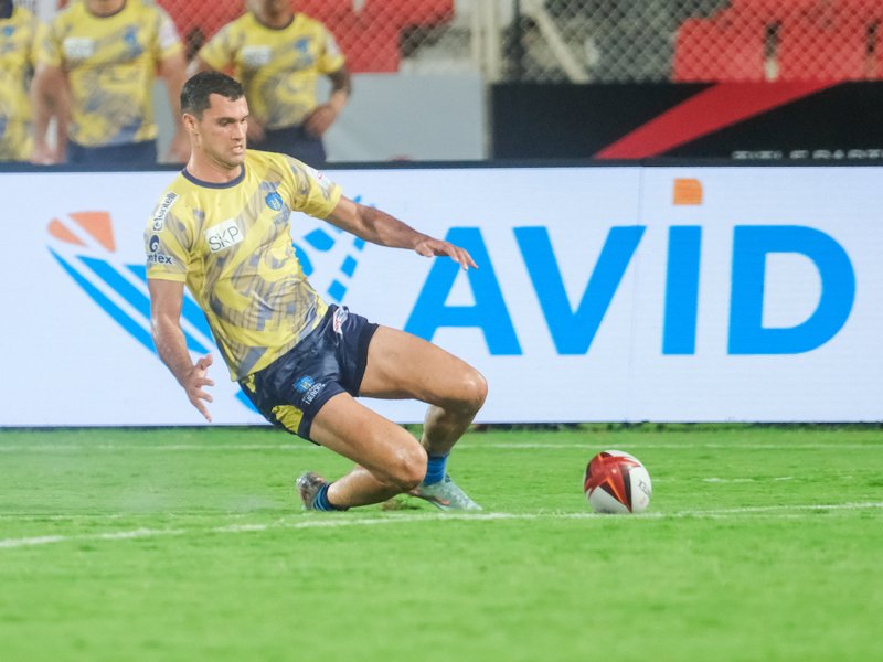 Hyderabad Heroes overpower Bengaluru Bravehearts in Season 2 of the Rugby Premier League:at the Ganti Mohana Chandra Balayogi (GMC) Athletic Stadium at Gachibowli in Hyderabad on Monday. Photo credit: RPL 