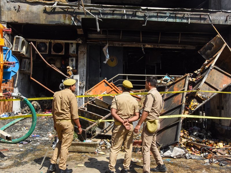 Lucknow fire fallout: Noida administration seals coaching institute, found gaps during inspection