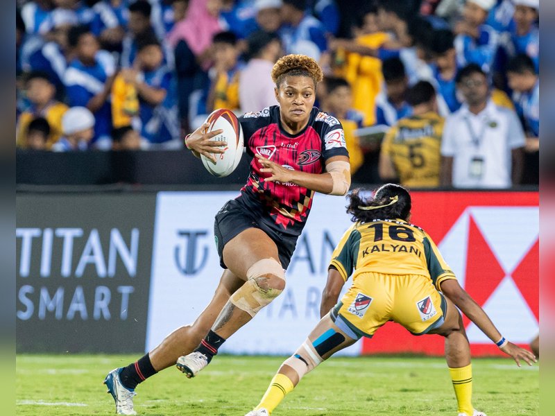 Delhi Redz book summit clash with Chennai Bulls in the Women's Final in Season 2 of the Rugby Premier League at the Ganti Mohana Chandra Balayogi Athletic Stadium, Gachibowli, Hyderabad on Monday. Photo credit: RPL