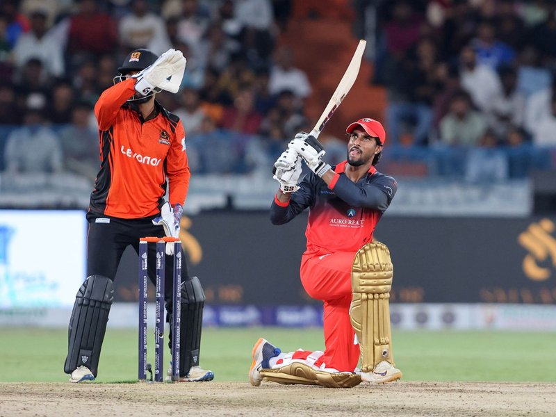 Tilak Varma’s century outshines Aman Rao’s onslaught, leads Medak Falcons to 3-wkt win in Match 3 of the Hyderabad Cricket Association’s TG20 at the Rajiv Gandhi International Cricket Stadium in Hyderabad on Monday. Photo credit: HCA