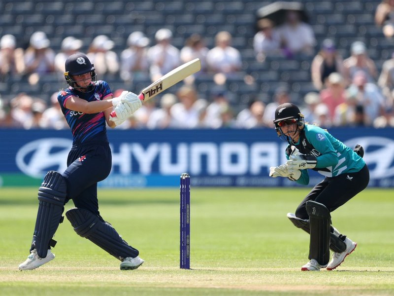 Women’s T20 WC: Darcey Carter's unbeaten 72 helps Scotland post 131 against NZ (Credit: Cricket Scotland/X)