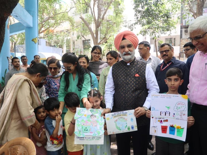 नवजीवन विहार का 'जीरो वेस्ट कॉलोनी' मॉडल बनेगा पूरे दिल्ली के लिए मिसाल: एलजी