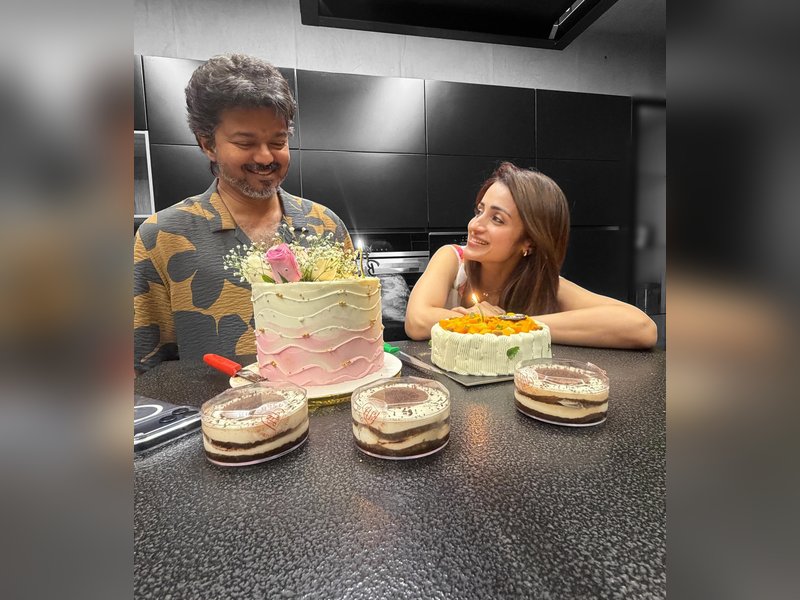 Trisha greets TN CM Vijay a happy birthday; ends speculation caused by reports that claimed she had unfollowed Vijay on social media (Photo Credit: Trisha/Instagram)