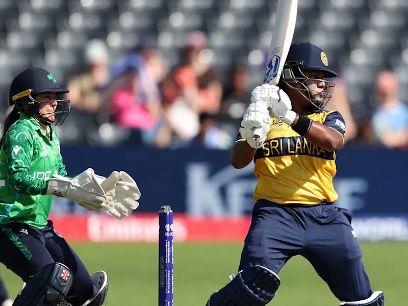 'I always try to lead from the front,’ says Chamari Athapaththu after guiding Sri Lanka to victory against Ireland in the ICC Women's T20 World Cup 2026 at the County Ground in Bristol on Tuesday. Photo credit: ICC