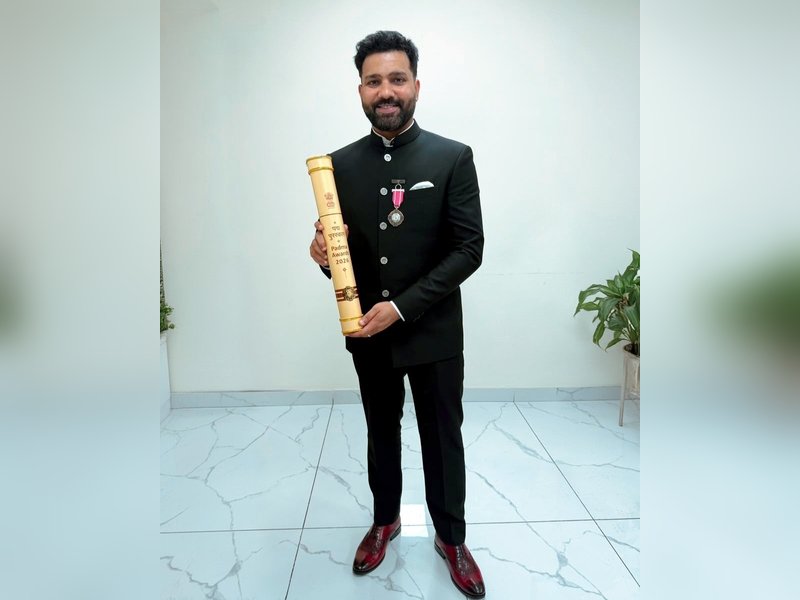 '23rd June bringing all kinds of magic', says Rohit Sharma after receiving Padma Shri on Tuesday.