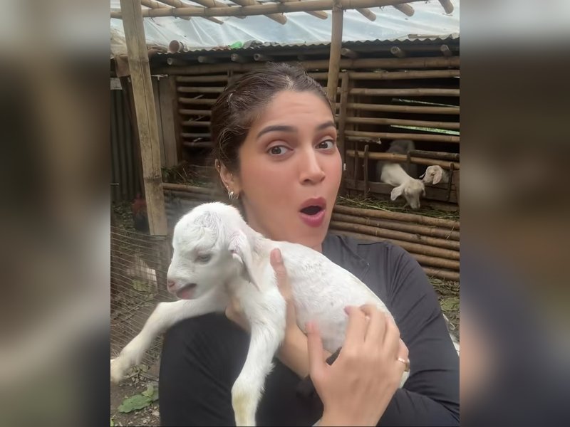 Bhumi Pednekar turns ‘farm girlie’ for two weeks, finds joy among baby goats, homegrown food & nature