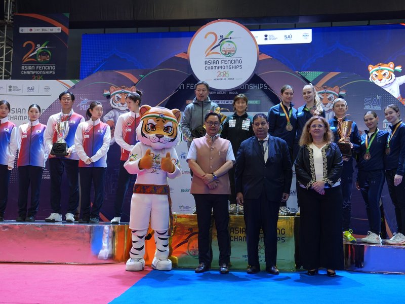 A symphony of swords and splendor as curtains fall on the historic Asian Fencing Championships in New Delhi