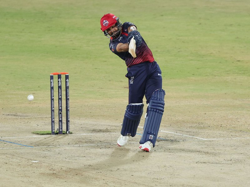 Nitish Reddy’s fifty powers Nalgonda Knights to maiden victory in rain-hit clash in the Hyderabad Cricket Association’s TG20 Season 1 at the Rajiv Gandhi International Stadium on Wednesday. Photo credit: HCA