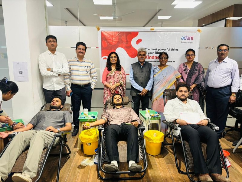 Adani Foundation collects record 52,306 blood units across 754 locations on Gautam Adani’s birthday