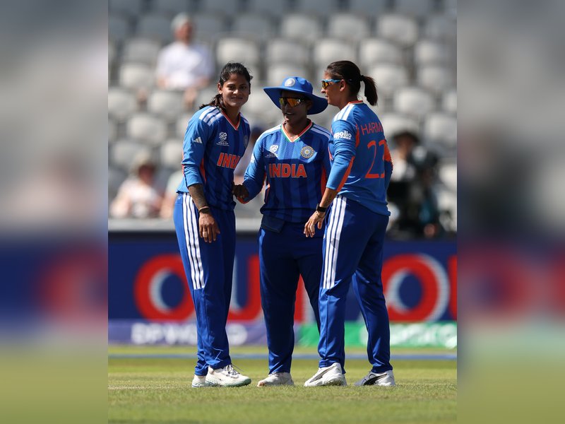 Nigar Sultana's resistance in vain as India keep Bangladesh to modest 136/8 in the ICC Women's T20 World Cup 2026 in Manchester on Thursday. Photo credit: BCCI Women