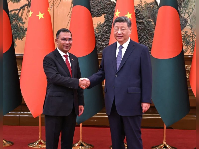 Bangladesh PM Tarique Rahman holds talks with Chinese President Xi Jinping in Beijing