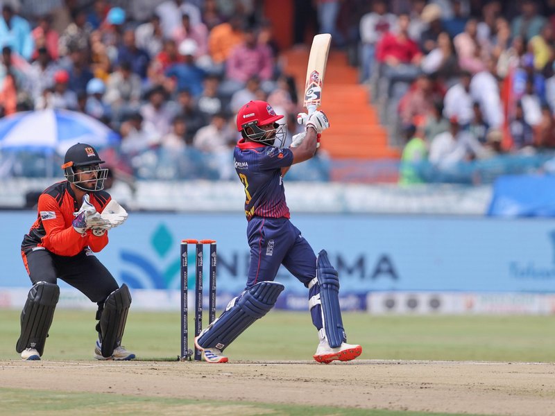 Gaurav, Nitish power Nalgonda Knights to commanding win over Warangal Warriors in Season 1 of the Hyderabad Cricket Association's TG20 in Hyderabad. Photo credit: HCA