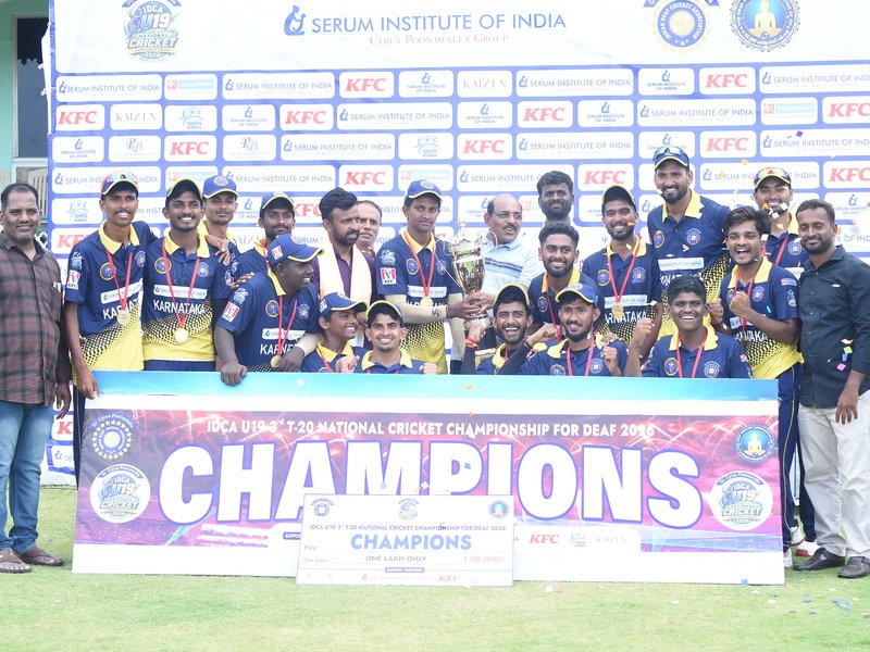 Karnataka clinch IDCA U-19 3rd T20 National Cricket Championship for Deaf 2026 (Credit: IDCA)