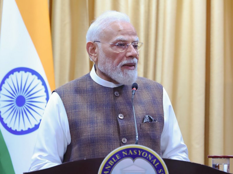 Victoria: Prime Minister Narendra Modi addresses the National Assembly of Seychelles in Victoria on Sunday, June 28, 2026. (Photo: IANS/PMO)