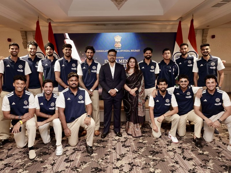 Belfast City Hall lights up in Tricolour as CGI hosts special reception for Team India