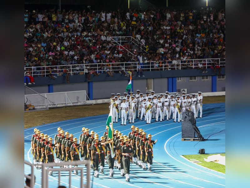 Contingents of Indian Army's Assam Regiment, Indian Navy participate in Seychelles National Day celebrations