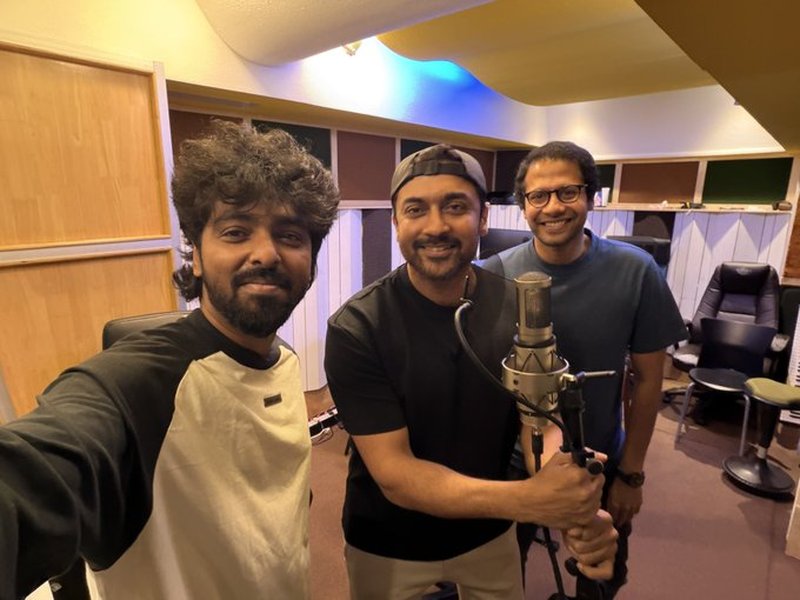 Suriya croons a peppy, dance number in his film ‘Vishwanath & Sons’ (Photo Credit: G V Prakash/X)