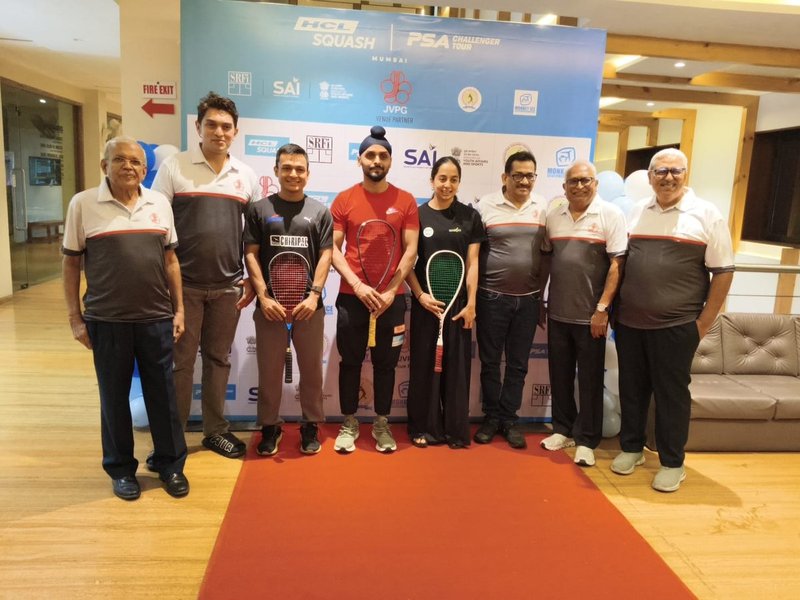 Om Semwal edges out Hugo Jaen in opening round of the SRFI Squash PSA Challenger Tour-Mumbai 2026 at the Juhu Vile Parle Gymkhana (JCPG) Club in Mumbai on Monday. Photo credit: PSA