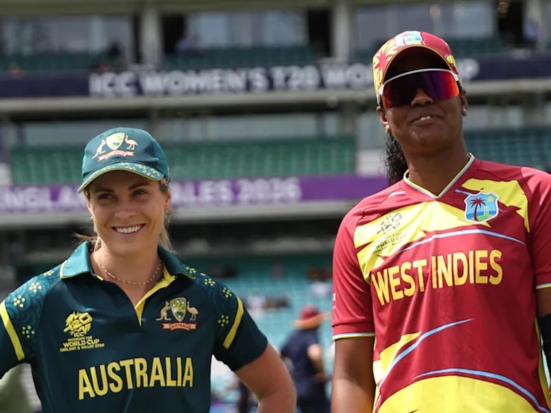 Unchanged Australia elect to bowl against the West Indies in the first semifinal of the ICC Women's T20 World Cup 2026 at The Oval in London on Tuesday. Photo credit: ICC
