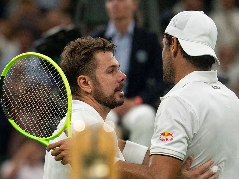 Berrettini calls time on Wawrinka's Wimbledon career with gripping 4-hour win