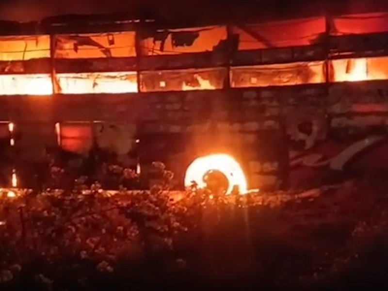 Six burnt alive, 2 die of injuries in bus-trailer collision on Delhi-Mumbai Expressway in Rajasthan's Dausa