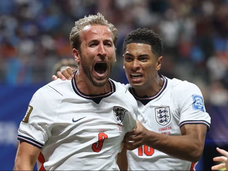 A brace of goals by Harry Kane helps England overcome DR Congo 2-1, seal spot in last 16 at the Atlanta Stadium in Atlanta on Wednesday. Photo credit: FIFA.com