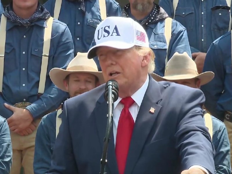 To put America first: Trump's 'US at 250' message