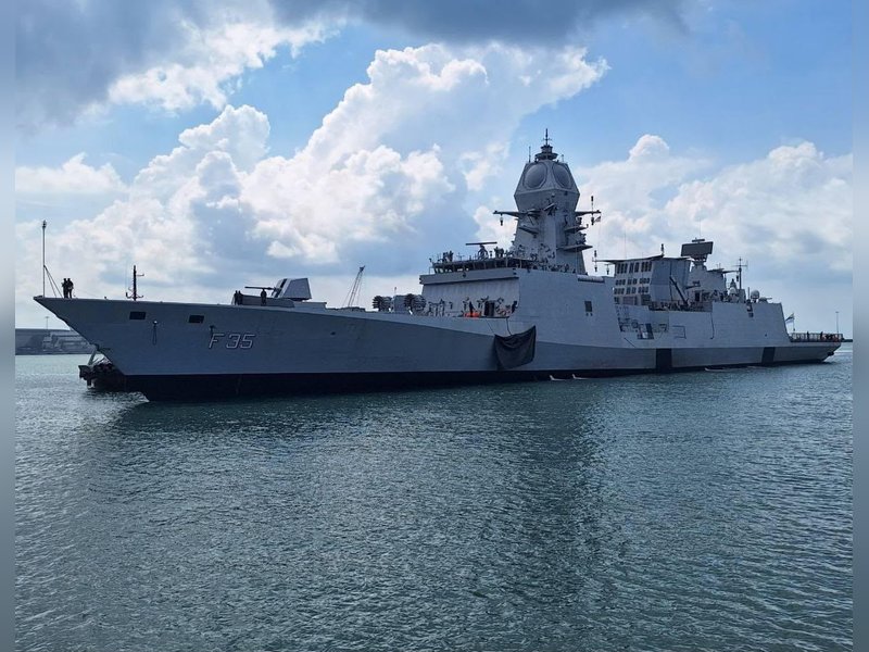 Strengthening maritime partnership, Indian Naval Ships arrive in Singapore 
