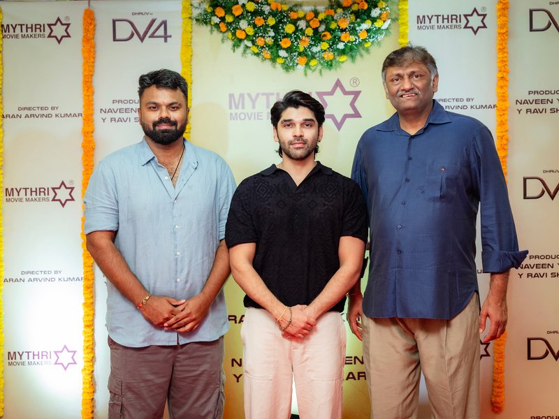 Dhruv Vikram's film with director Karan A Kumar goes on floors with traditional pooja (Photo Credit: IANS/PR)