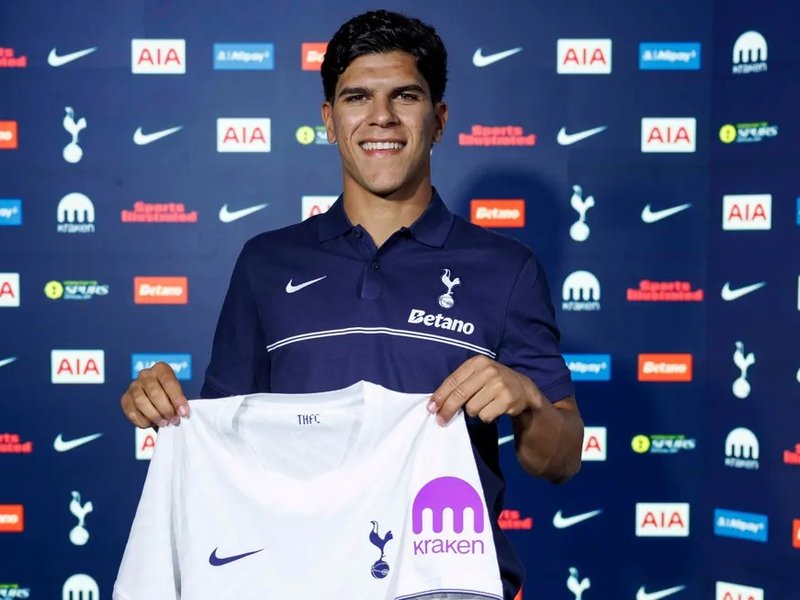 Tottenham Hotspur sign Portugal midfielder Mateus Fernandes from West Ham United. Photo credit: Tottenham Hotspur