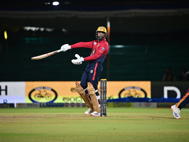 Shivamogga Yodhas climb to second spot with win over Mangaluru Coastal Kings Mangaluru in the Maharaja Trophy KSCA T20 in Hubballi on Thursday. Photo credit: KSCA