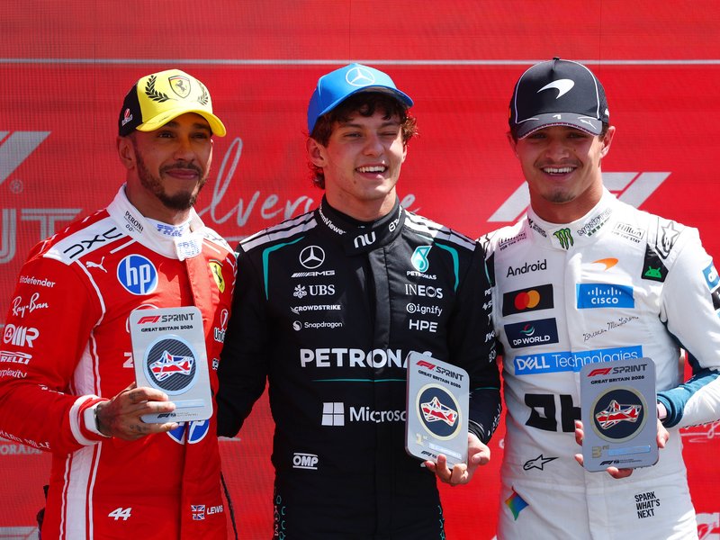 Formula 1: Antonelli beats Hamilton to win British GP sprint (Credit: X/Formula 1)