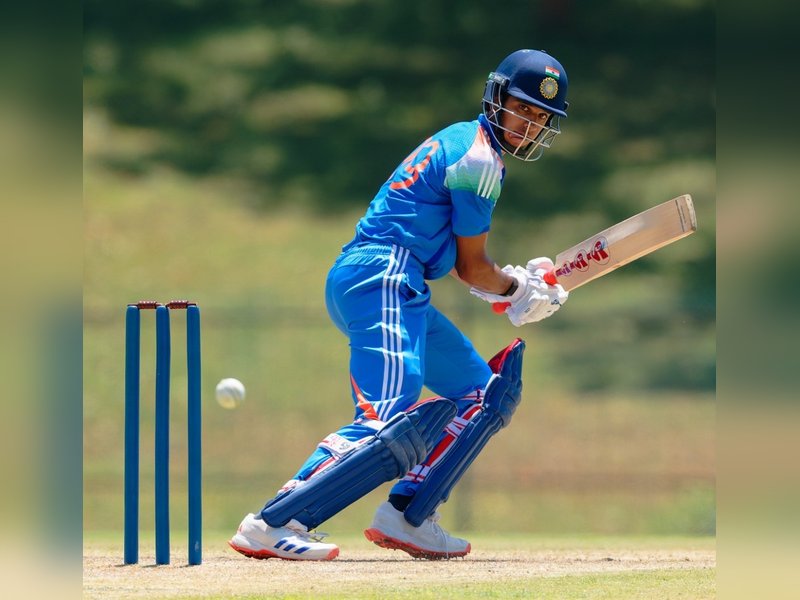Wicketkeeper-batter Anvay Dravid hits 87 as India U19 post 285 against Sri Lanka (Credit: Sri Lanka Cricket)