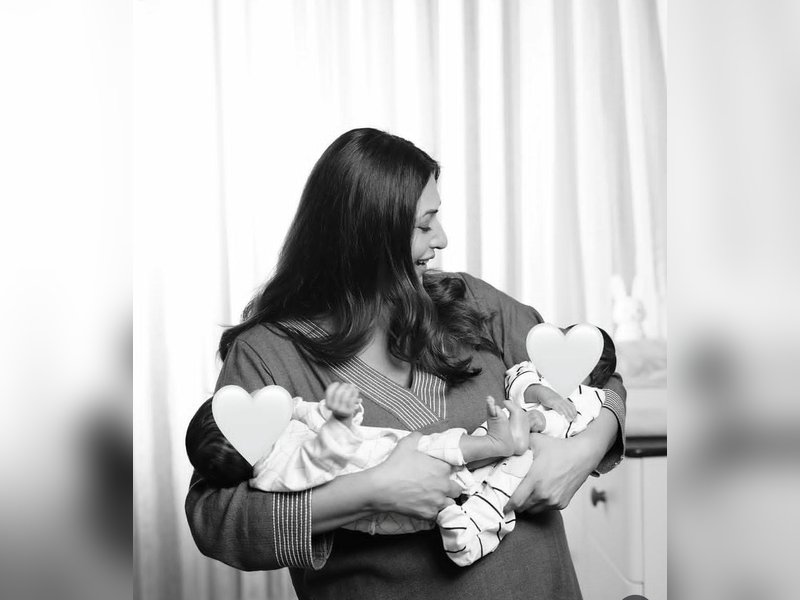 Divyanka Tripathi gives a glimpse of her twins cradled in her arms, lovingly says 'Tu Aashiqui Hai'