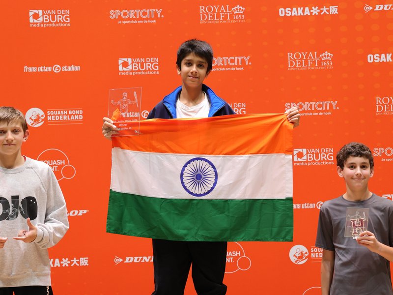 Indian squash prodigy Amarya Bajaj clinches Dutch Junior Open U-13 title
