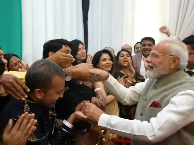 PM Narendra Modi receives warm welcome from Indian community in Indonesia 