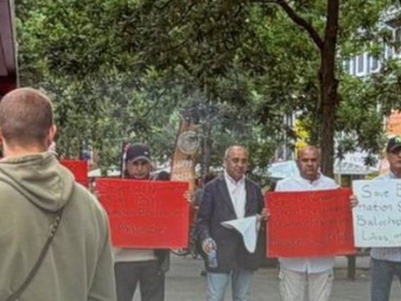 Baloch activists protest in Germany, allege worsening human rights abuses in Balochistan