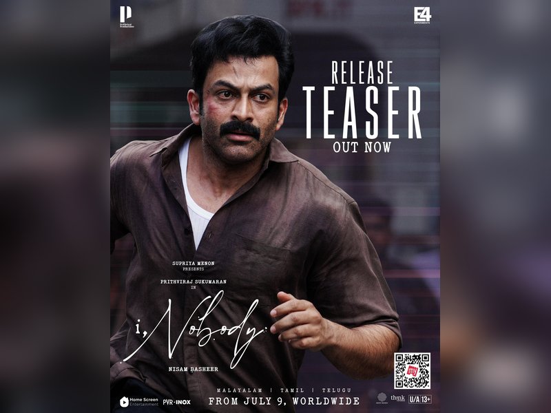 Prithviraj-starrer 'I, Nobody' release teaser promises a gripping, action-packed drama in store (Photo Credit: Prithviraj/X)