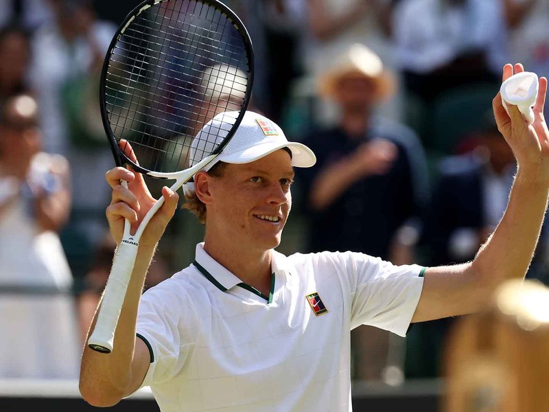 Jannik Sinner remains on course to defend title, safely through to men's singles semifinals at Wimbledon with win over Jan-Lennard Struff at the All-England Lawn Tennis Club in London on Tuesday. Photo credit: ATP Tour