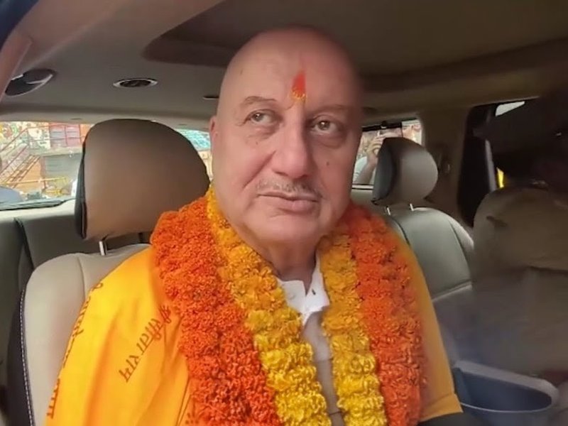 Anupam Kher offers prayers at Ram Mandir in Ayodhya amid donation controversy