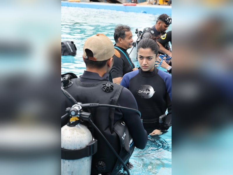 Rashmika Mandanna give peek into ‘Mysaa’ underwater action sequence: ‘Most challenging thing I've ever had to do in life’