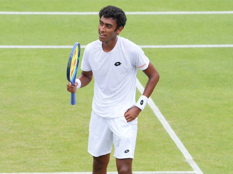 Arnav Paparkar's historic Wimbledon campaign ends with quarterfinals loss to Jordan Lee at the All-England Club in London on Thursday. Photo credit: 