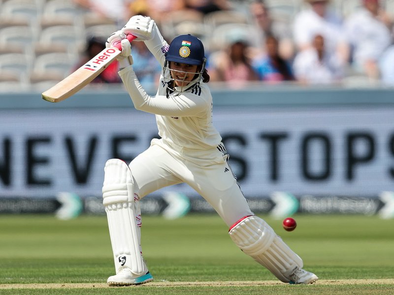Kranti Gaud removes Tammy Beaumont as England reach 21/1, trail India by 264 runs at the end of the opening day of the One-off Test at Lord's in London on Friday. Photo credit: IANS/@BCCI