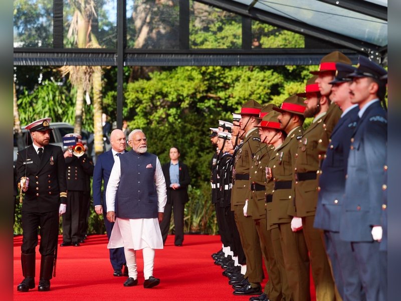 PM Modi receives ceremonial welcome with traditional Maori powhiri at Government House in Auckland