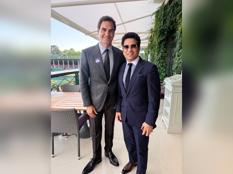 'Some rallies never end': Sachin Tendulkar pens note to Roger Federer after Wimbledon reunion (Credit: Sachin Tendulkar/X)