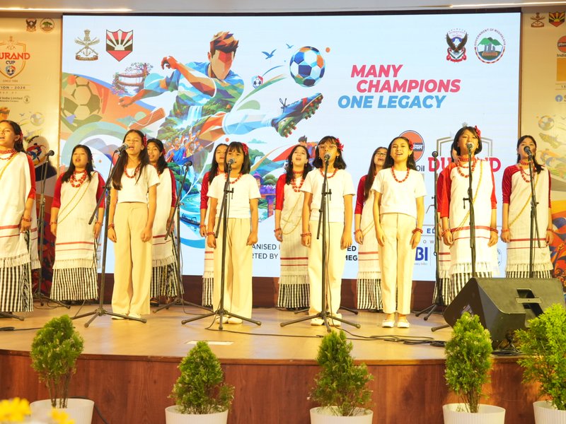 Preparations continue for Shillong Leg of 135th Durand Cup with trophy tour in Shillong on Saturday. Photo credit: Durand Cup