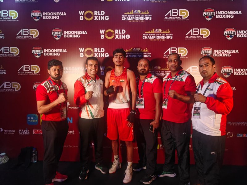 India assured of six U-19 men's medals after dominant quarterfinal display in Jakarta, Indonesia, on Saturday. Photo credit: BFI