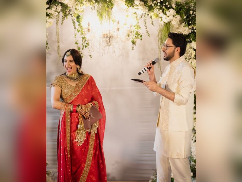 Akanksha Ranjan Kapoor shares dreamy pictures from her wedding ceremony with Sharan Sharma