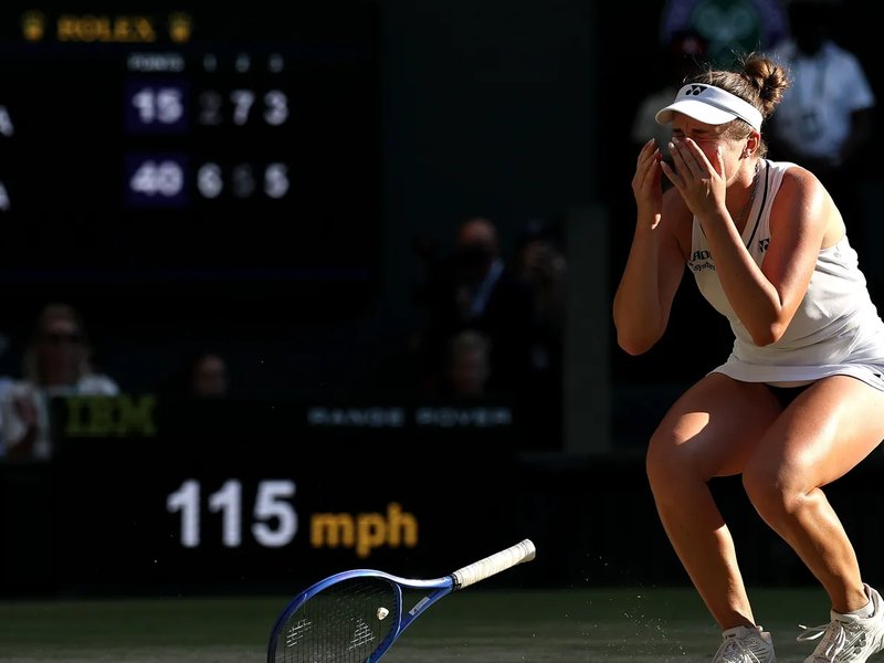 Linda Noskova stuns Karolina Muchova to lift maiden women’s singles title at the Wimbledon in London on Saturday. Photo credit: Wimbledon/X